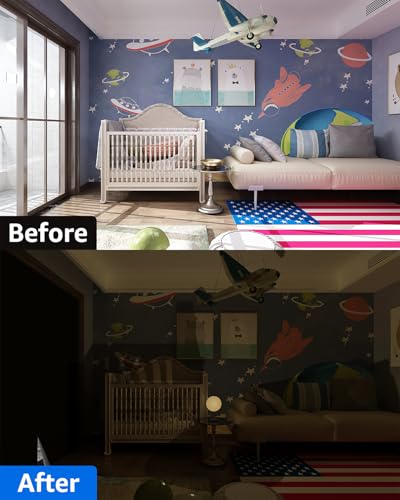 Blackout Curtains Portable 67”x84” No Drill Black Out Window Cover