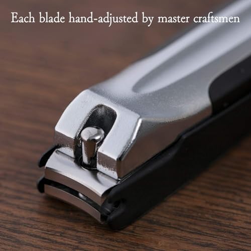 KAI Japanese Nail Clippers With Side Nail File, Stainless Steel, Made in Japan