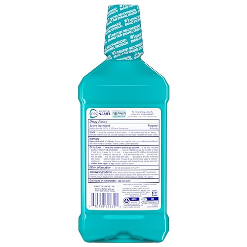 Sensodyne Pronamel Intensive Enamel Repair Alcohol-Free Mouthwash to Help Actively Repair Enamel and Protect Against Cavities, Extra Fresh, 16.9 fl oz (3 Pack)
