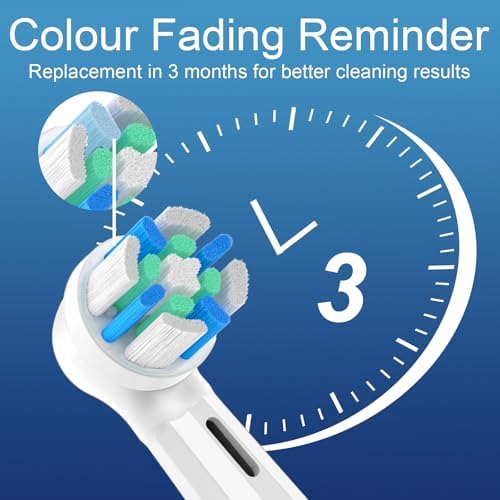12 Pack Smart Cleaning IO Replacement Heads Compatible with Oral B iO 2 3 4 5 6 7 8 9 10 Series Electric Toothbrush, Brush Heads Compatible with Oral B iO Electric Handles (Black/White)