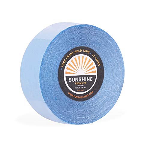 Lace Front Hold Wig Adhesive Tape Roll, Hair Replacement Toupee Tape (1" x 12 yds)