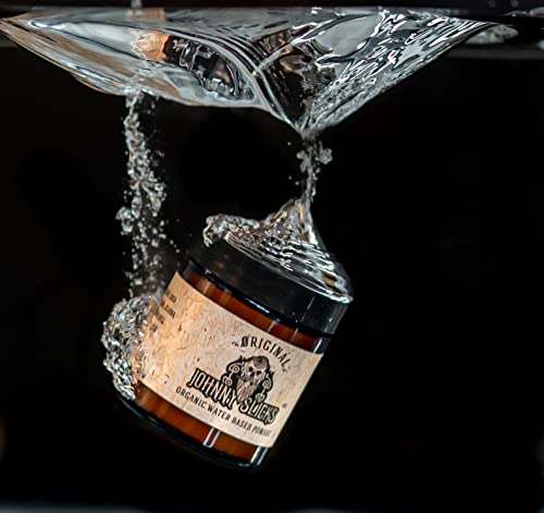 Water Based Pomade | Strong Hold, High Shine, Organic Styling for Men | Promotes Healthy Hair Growth & Helps Hydrate Dry Skin (Original, 4 Ounce) US Made, Veteran Owned