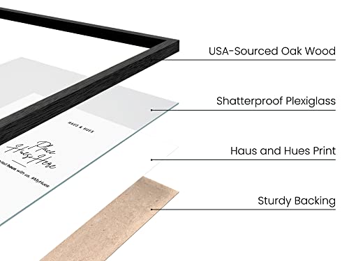 6x8 Black Oak Frame