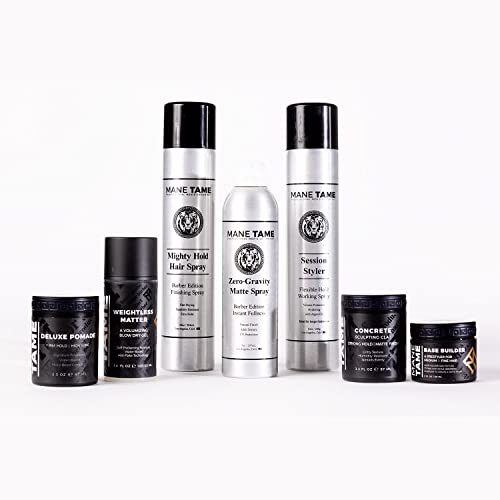 MANE TAME Zero-Gravity 7oz Matte Finish Spray - Adds Instant Fullness, Volume, Texture, and UV Protection for Thicker, Styled Hair
