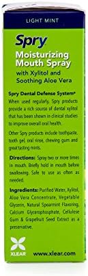 Spry Natural Xylitol Moisturizing Dry Mouth Spray, Stop Bad Breath, Increase Saliva Production, Non-GMO, Gluten-Free On The Go Oral Care with Spearmint Flavor, 4.5 fl.oz (Pack of 1)