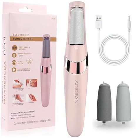 Electric Callus Remover for Feet with Rechargeable Waterproof Professional Pedicure Kit,Foot Care Tools Wet & Dry Foot File for Dead Skin