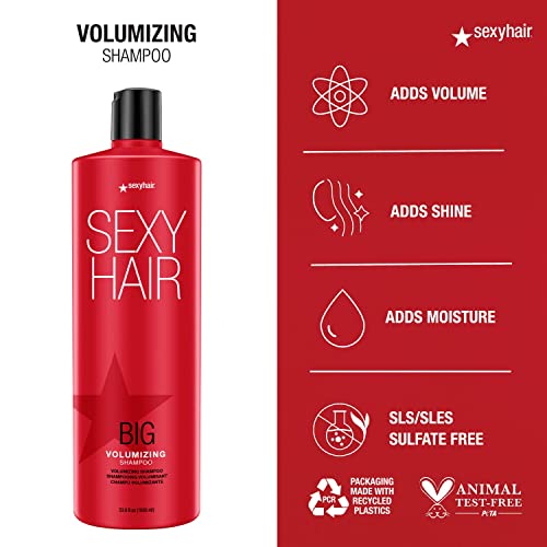 SexyHair Big Volumizing Shampoo/Conditioner | Provides Moisture and Hydration | SLS & SLES Sulfate Free | All Hair Types