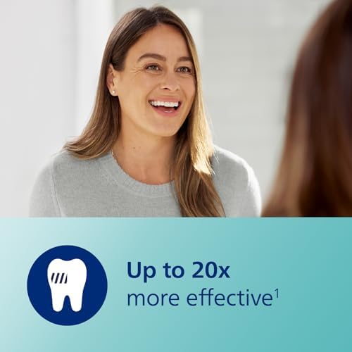 Philips Sonicare DiamondClean Smart 9300 Electric Toothbrush, Sonic Toothbrush with App, Pressure Sensor, Brush Head Detection, 4 Brushing Modes and 3 Intensity Levels, White, Model HX9903/05