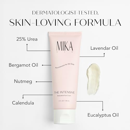 Luxury Foot Cream for Dry Cracked Heels | 25% Urea Cream for Feet with Vitamin E | Foot Moisturizer & Cracked Heel Treatment | Naturally Scented, Paraben and Phthalate Free