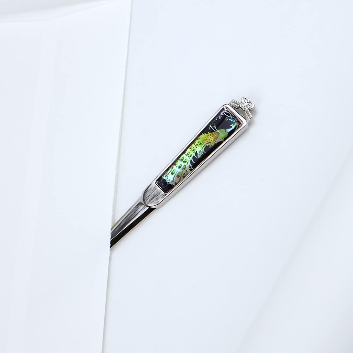 Envelope Opener Cutter Knife – 168mm Decorative Letter Opener for Envelopes, Boxes, Packages – Premium Rustproof Iron Letter Opener for Everybody – Anti-Fingerprint Treatment (Peacock)