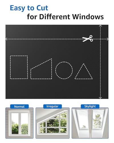 Blackout Curtains Portable 67”x84” No Drill Black Out Window Cover