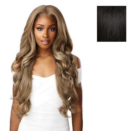 Sensationnel Bare Lace 13X6 Wigs - Unit 4 Lacefrontal Glueless Synthetic 180 Degree Preplucked Hairline (1B OFFBLACK)