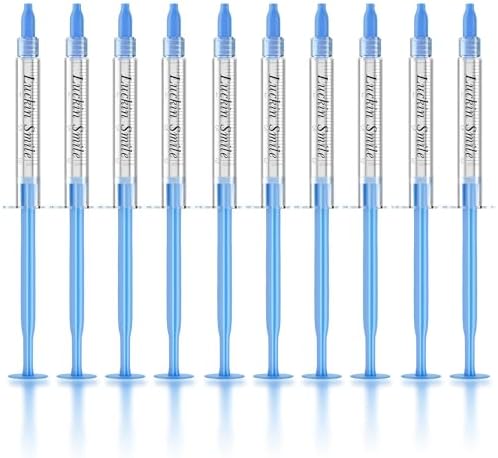 LUCKIN SMILE 10pcs Teeth Whitening Gel Refill with 35% Carbamide Peroxide Suitable for Sensitive Teeth Whitening, Teeth Whiteners Used in Conjunction with Teeth Whitening Kits