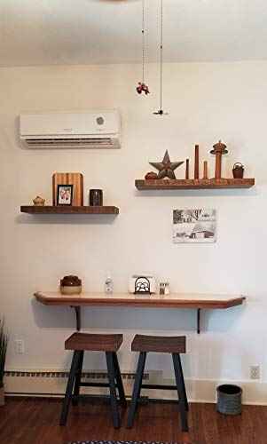 x2 18 Inch Wooden Floating Shelves for Wall (2 Count)