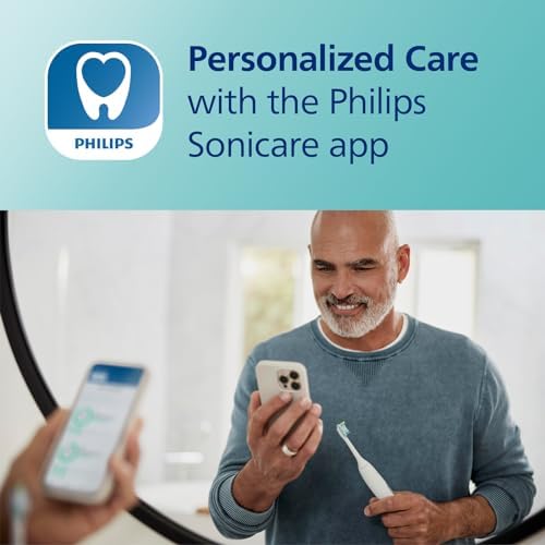 Philips Sonicare DiamondClean Smart 9300 Electric Toothbrush, Sonic Toothbrush with App, Pressure Sensor, Brush Head Detection, 4 Brushing Modes and 3 Intensity Levels, White, Model HX9903/05