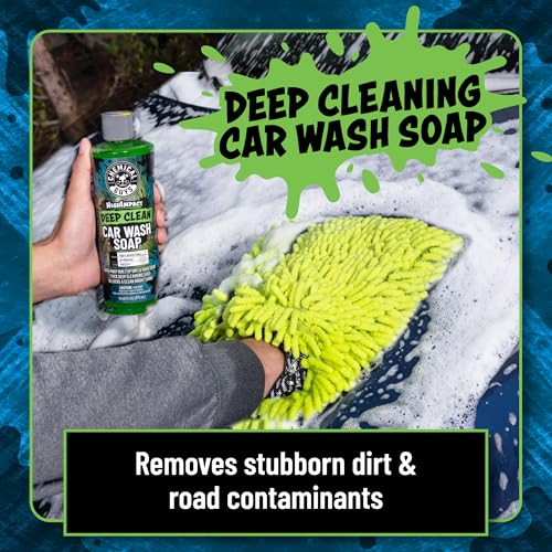 Chemical Guys, High Impact Deep Cleaning Car Wash Soap, High Suds, 64 oz | High-lubricity suds lift dirt and grime from paint, wheels and exterior, gentle in cannons or buckets, bubble gum scent - size: 64 Fl Oz (Pack of 1)