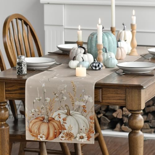 210 GSM Fall Table Runner Home Party Decor 13x90 Inch