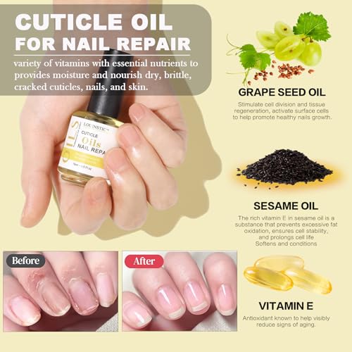 Gel Nail Polish Remover - Gel Polish Remover Kit with Cuticle Oil & Latex Tape & Colored Peel Off Manicure Tools, Gel Remover for Nails 2-5 Minutes, No Soaking,Wrapping
