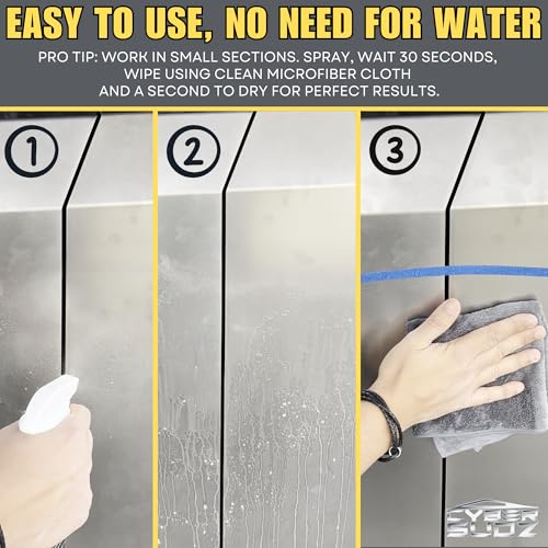 Waterless Stainless Steel Wash, Spot Cleaning For Tesla CyberTruck All Exterior Surfaces - Removes Fingerprints, Water Spots, Dirt & Bird Droppings. Made in USA, 17 Fl. Oz. - size: 17 Fl Oz (Pack of 1)