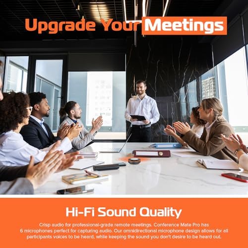 Spracht Desktop or Travel Conference Speaker & Microphone Voice Pickup w/Noise Reduction/Mute/Indicator 360° Omnidirectional Mic w/Bluetooth or USB Connectivity 5.0 for Zoom MCP4010