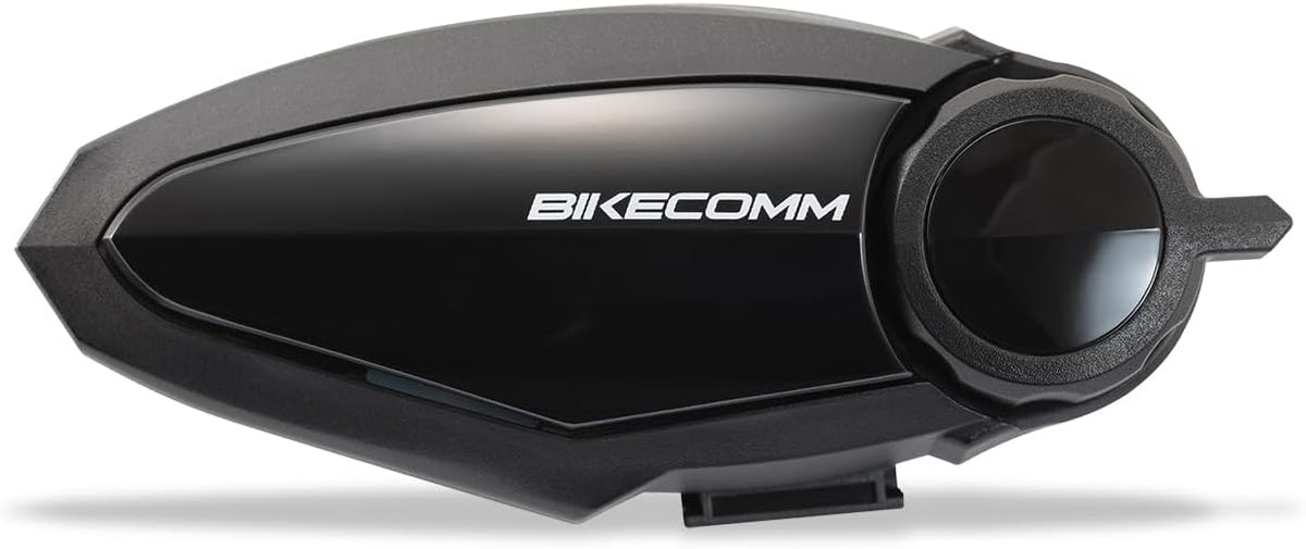 BIKECOMM BK-S2 Motorcycle Bluetooth Headset Intercom – 1200M Range Wireless Speakers - Helmet Communication System, IP67, Black