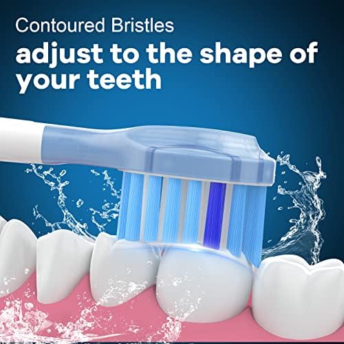 Toptheway Replacement Toothbrush Heads Compatible with Philips Sonicare C-3 Premium Plaque Control 4100 5100 6100, Replacement Heads for G3 W3 C2 G2, 10 Brush Heads, Full Size, White
