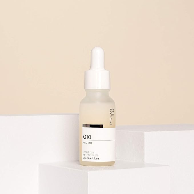 The Potions Coenzyme Q10 Face Serum – Hydrating Facial Serum for Women & Men, Energizes Dull Skin, Customizable Minimal Formula, Multi-Use Skincare for Dry Skin, 0.67 fl oz