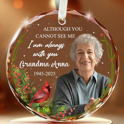 Personalized Cardinal Christmas Ornament Red Bird Ornament Christmas Memorial Birthday for Family Friends