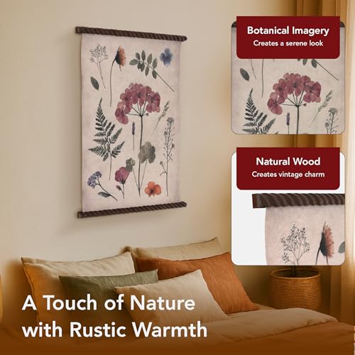 Spindle Tapestry Floral Wall Art