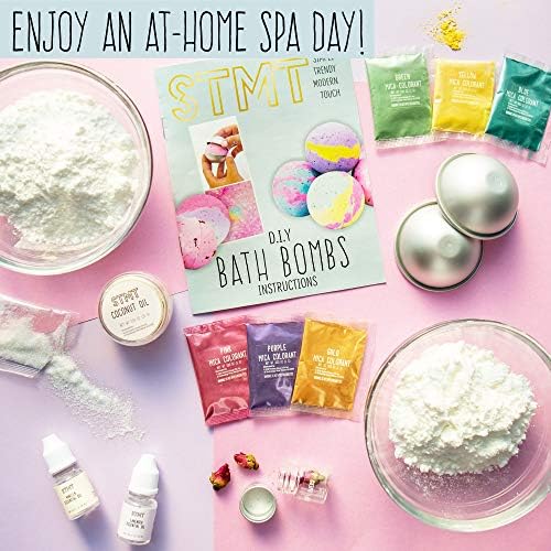STMT D.I.Y. Bath Bomb Kit, STMT Kits for Girls, Bath Bomb Mold, Spa Kit for Kids, Bath Crumbles, Ages - 6+, 1 Count (Pack of 1), Green