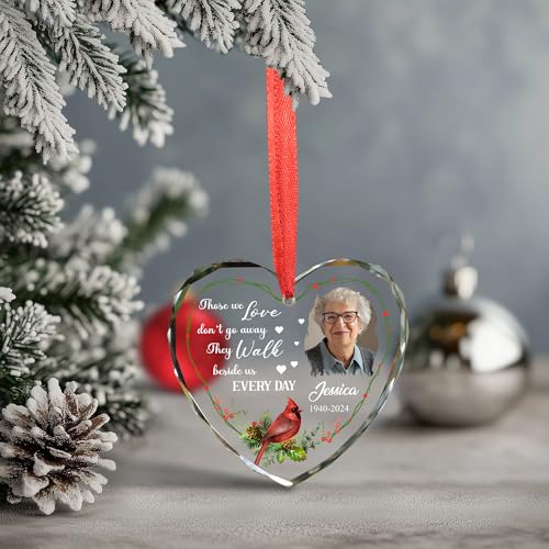 Personalized Cardinal Christmas Ornament Red Bird Ornament Christmas Memorial Birthday for Family Friends