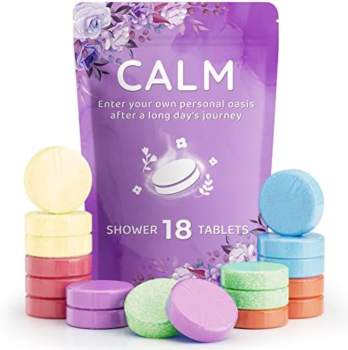 DeckTheHalls 18 Pack Shower Steamers - Mother's Day Presents - Shower Bombs with Lavender Mint Rose Coco Sea Grapefruit Natural Fragrance, Self Care & Relaxation Presents for Women and Men