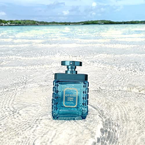 GUESS Uomo Acqua Eau de Toilette Cologne Spray For Men, 3.4 Fl. Oz.