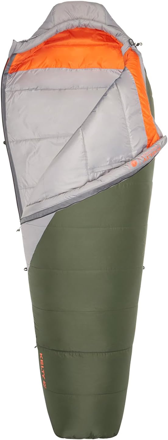 Kelty Cosmic Synthetic Fill 40 Degree Backpacking Sleeping Bag with Compression Straps, Compact and Lightweight, 2022