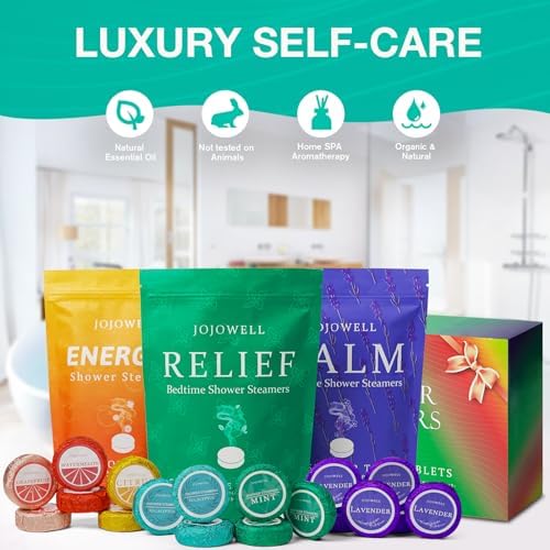 Shower Steamers Aromatherapy - 18 Pack Gifts for Women, Organic Essential Oils, Self Care, Birthday Gifts for Women, Men, Mom, Teen, Relaxation Home SPA Christmas