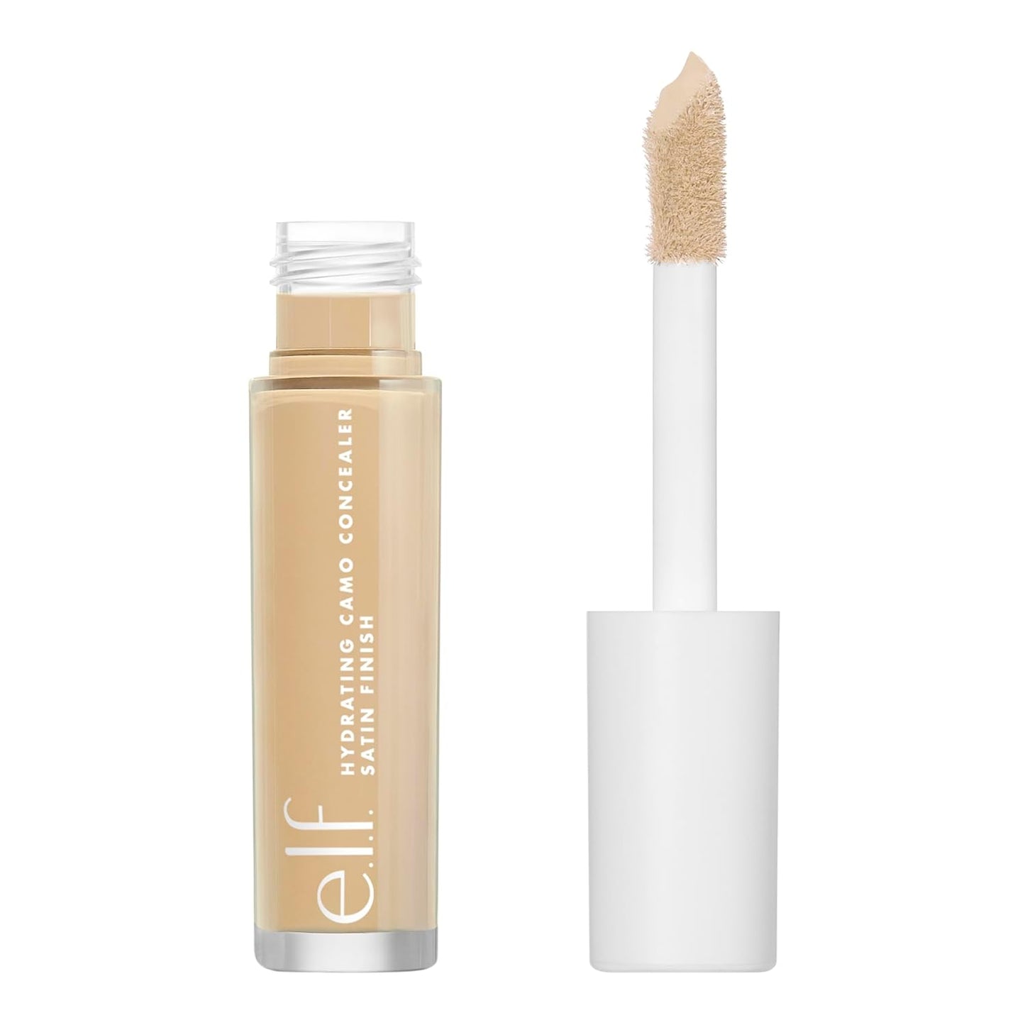 e.l.f. Hydrating Camo Concealer, Covers Blemishes & Under-Eye Circles, Full-Coverage & Delivers A Satin Finish, Vegan & Cruelty-Free, Medium Neutral