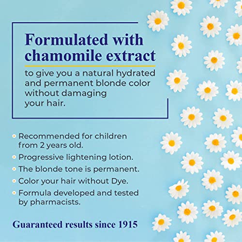 Camomila Intea Hair Lightener For Kids– Premium Sun Lightening Spray for Hair – Chamomile Hair Lightener Spray for Naturally Lighten Hair – No Bleach/Ammonia – Child-Friendly Formula - 3.4 Oz