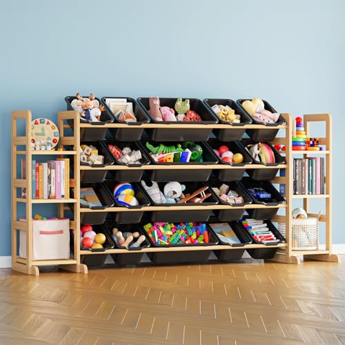 Toy Storage Organizer with 6 Shelves and 20 Bins