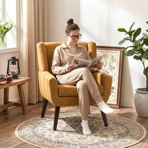 Accent Chair Button Tufted Upholstered Sofa Chairs