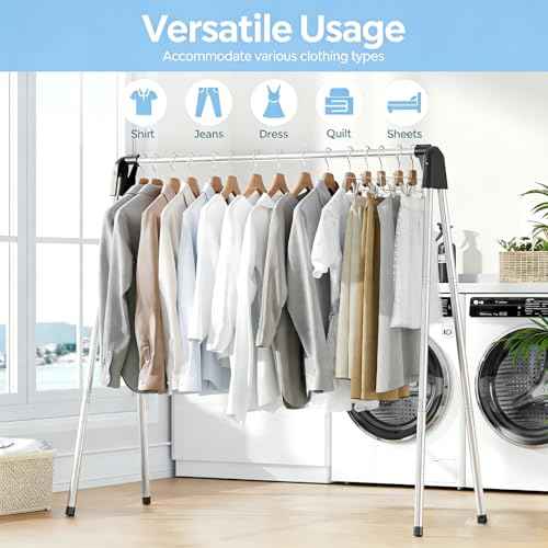 55" L Stainless Steel Clothes Drying Rack