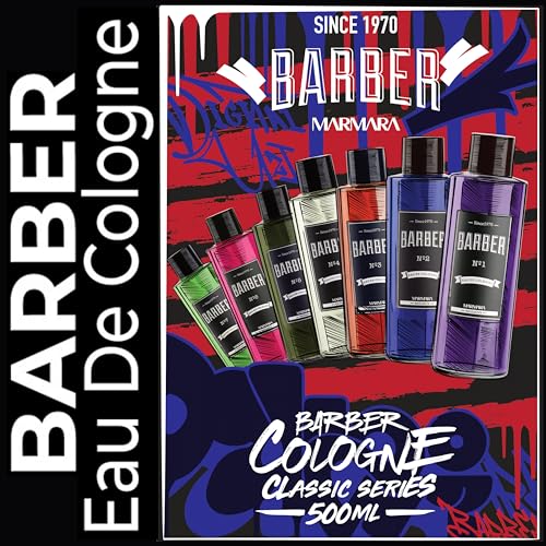Marmara Barber Cologne - Best Choice of Barbers and Traditional Shaving Fans No:2 Series (500ml x 2 Bottles)