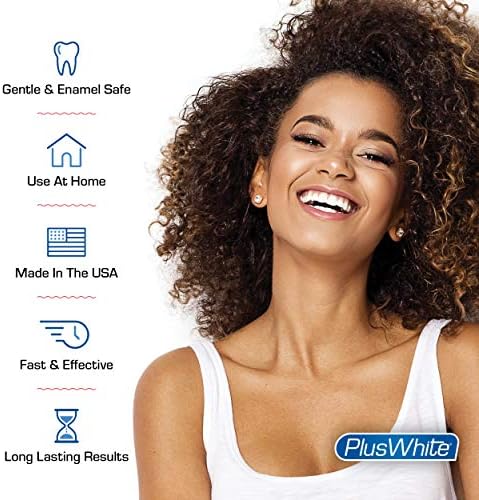 Plus White Whitening Kit - 5 Minute Speed Whitening Gel & Comfort Fit Mouth Tray - Professional Teeth Whitening Kit w/Dentist Approved Ingredient for Tooth Whitening (2 oz)