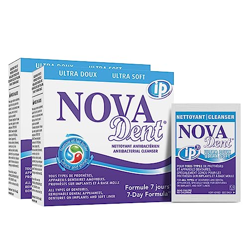 Dentures Cleaner – for Denture on implants, Denture Soft Liner and Orthodontic Appliance Without Soldering - 6 Months (26 sachets)