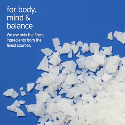 LIFE-FLO Pure Magnesium Bath Flakes - Epsom Salt Soak Alternative - Unscented Magnesium Flakes from The Zechstein Seabed - Relaxing Foot Bath with Ancient Trace Minerals - 60-Day Guarantee, 44oz