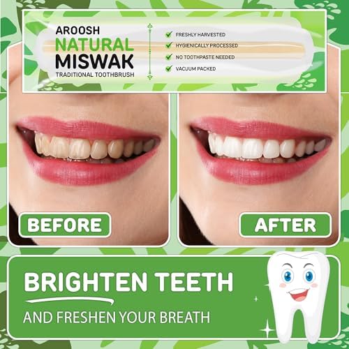 Miswak Sticks for Teeth Organic | Siwak Toothbrush Stick | Sustainable Tooth Stick for Oral Care | Natural Chew Sticks for Humans | Meswak Miswak Holder-Free | African Toothbrush Stick | مسواك (12)