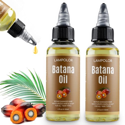 RAW Batana Oil for Hair Growth, Dr Sebi Organic Unrefined Batana Oil from Honduran, 100% Pure & Natural Hair Growth Oil for Thicker & Stronger Hair - 4 FL OZ