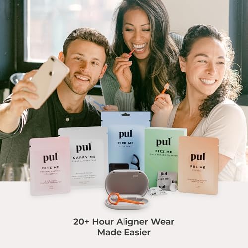 PUL Aligner Cleaner Tablets (Pack of 96) – For Cleaning Invisalign, All Clear Aligners & Retainers – Removes Odor, Stains, Plaque – Cleans Dentures, Night & Mouth Guards, All Dental Removables