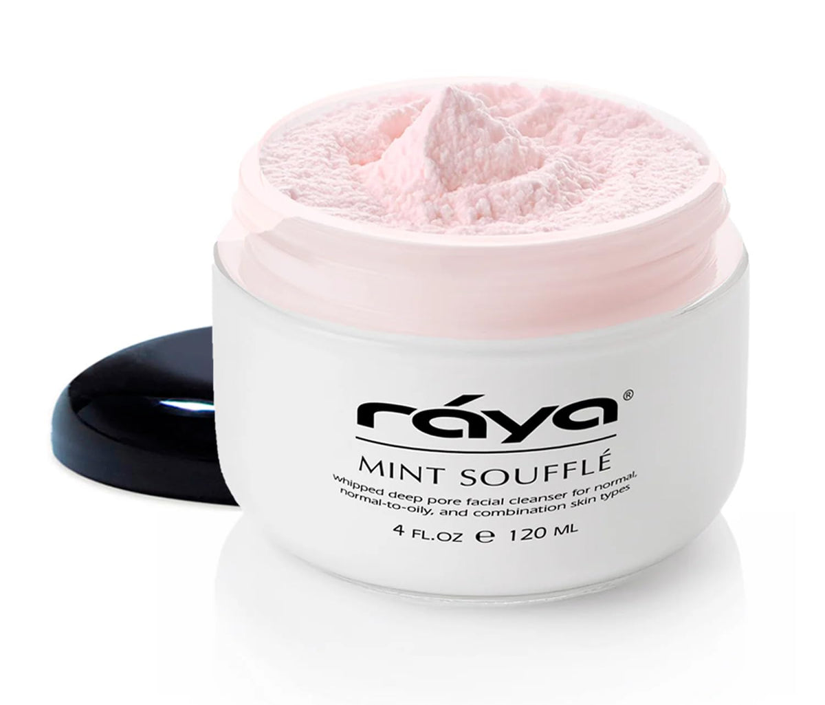 Raya Mint Soufflé Facial Cleanser (102) - Face Wash for Sensitive Skin, Combination Skin & Oil Skin, Clears Pores, Sensitive Skin Formula, Mint, 4 oz