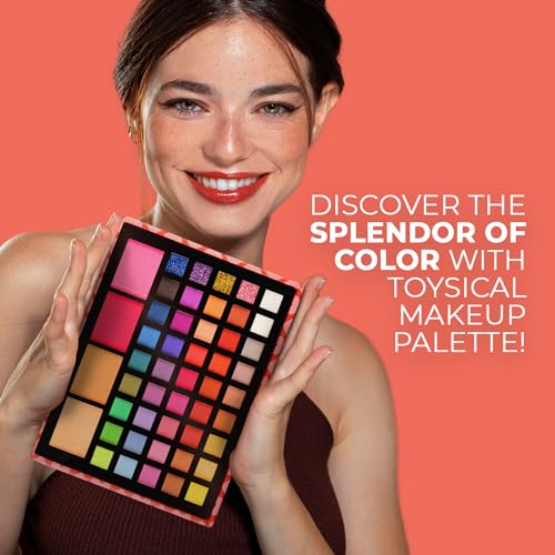 Toysical 2-Tier Makeup for Teens 10-12 - Kids Makeup Kit for Girl - Real, Washable, for Teen Girls or Women - Non Toxic Gift Set 86 Colors Full Starter Kit for Teenagers