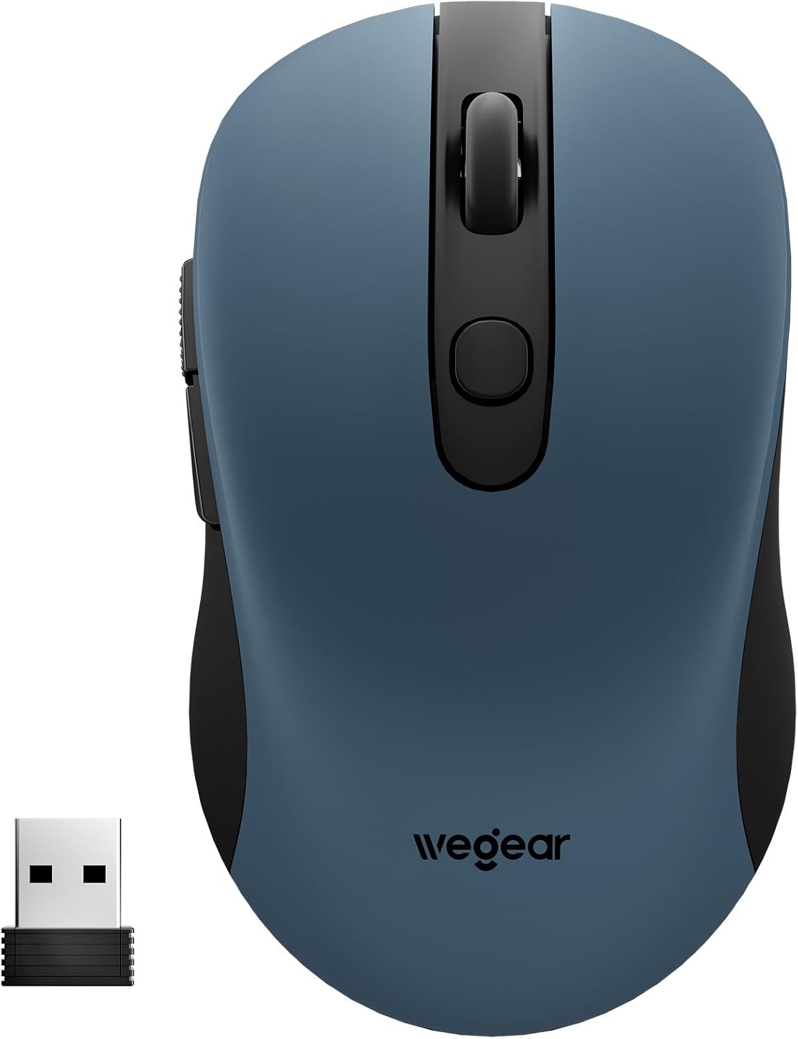 wegear USB Wireless Mouse for Laptop PC Mac, 2.4GHz Cordless Mouse-Blue